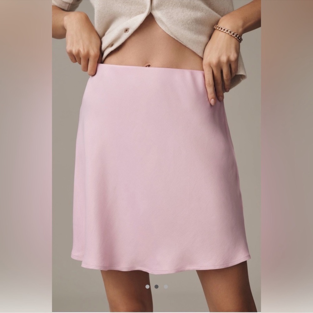 Anthropologie The Tilda Mini Slip Skirt - Size L - BNWT